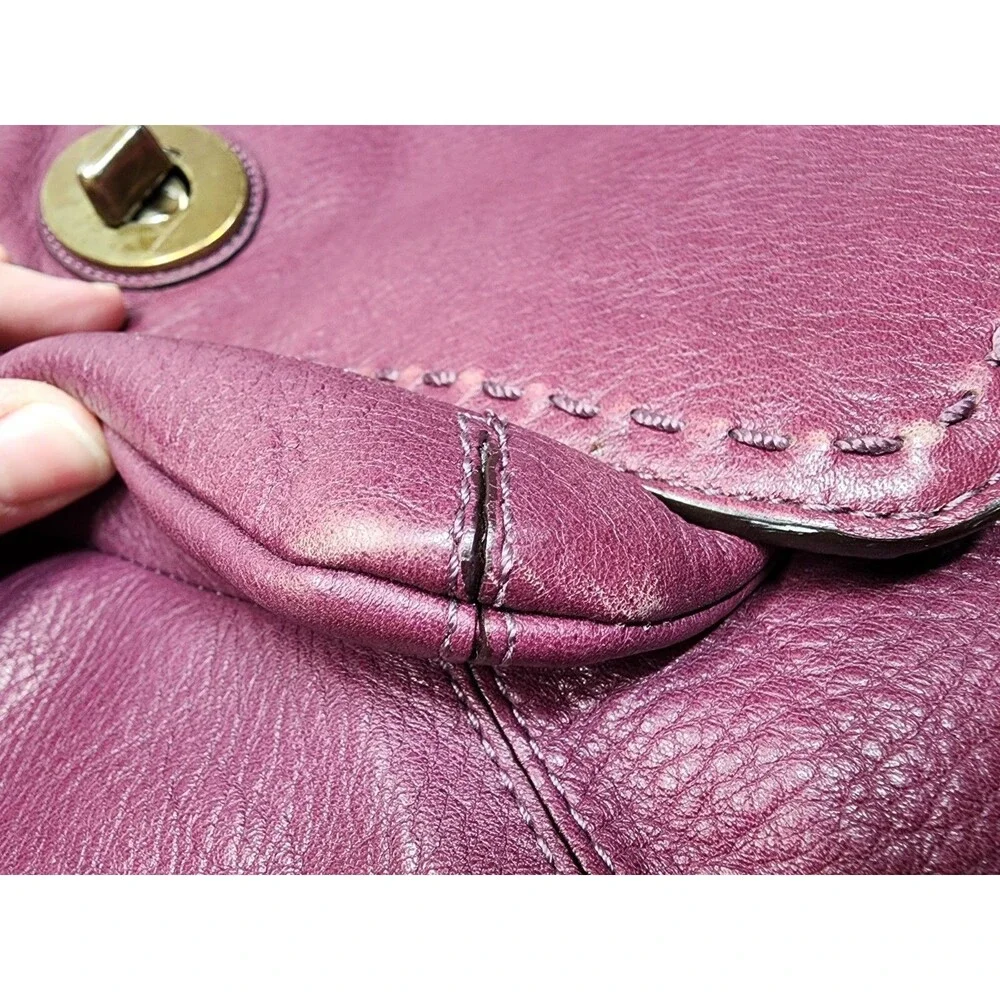 Coach 15400 Limited Edition Hamptons Plum/Purple Flap Crossbody/Shoulder GUC